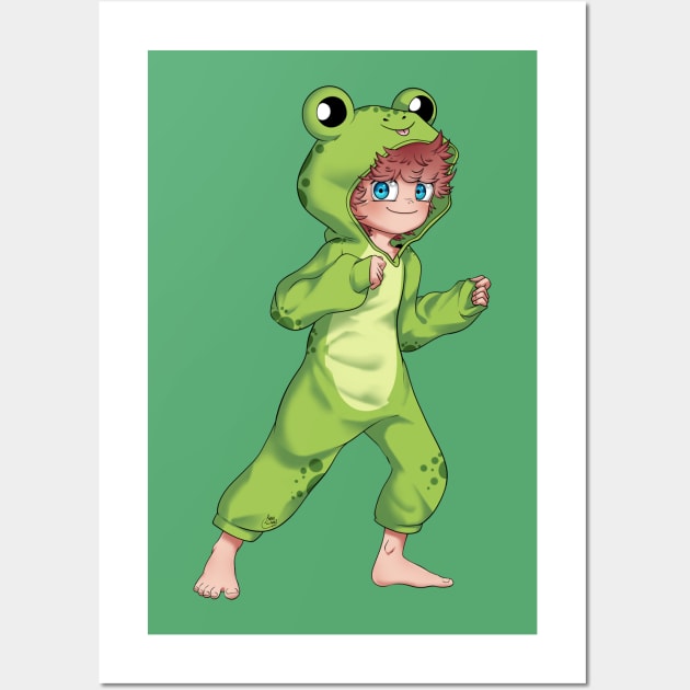 Brendon Pajama frog Wall Art by Alan Snaki